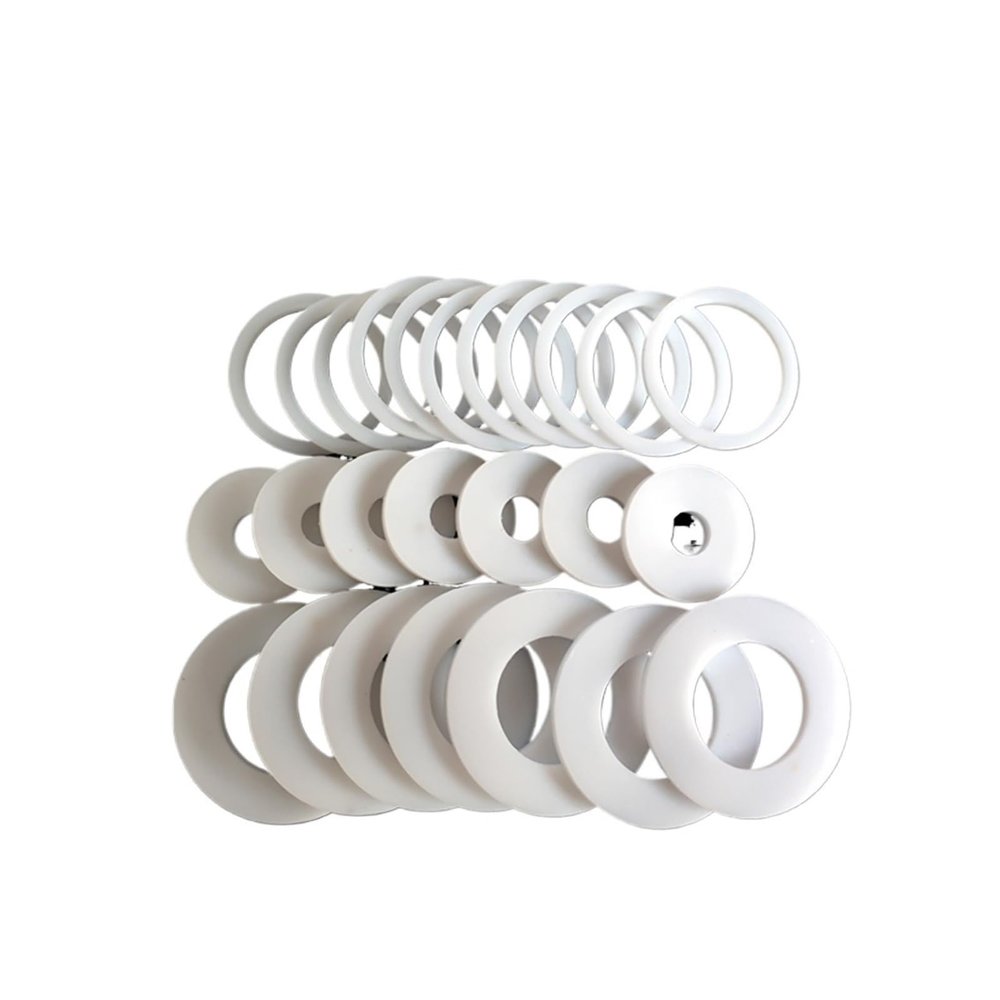 2PCS PTFE Gasket PTFE Flat Gasket PTFE Sealing Ring Thickness 1.25mm 1.5mm Resistance(85x80x1.5)