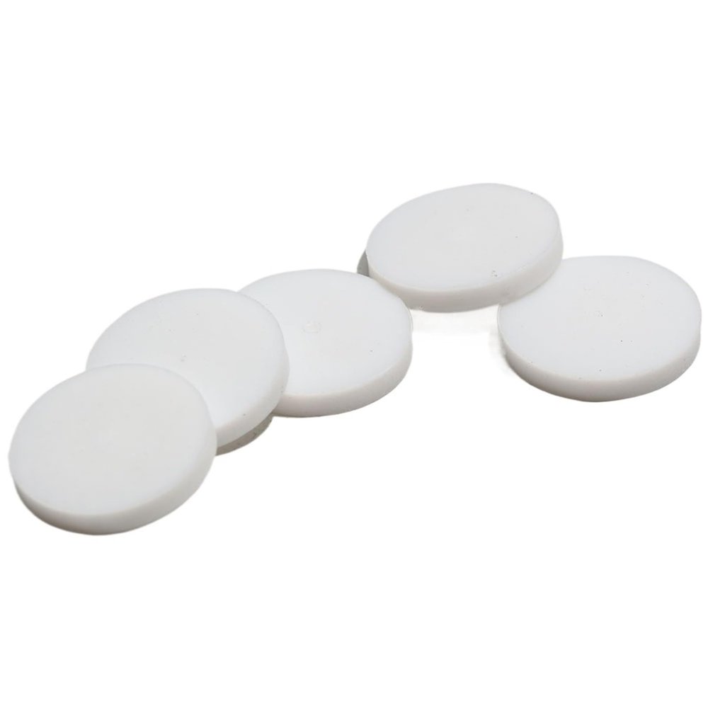 10/20/50pcs Thickness CS1.5mm PTFE Solid Disc/Round Gasket/Corrosion-Resistant Plastic King Blind Gasket Diameter 3~100mm(35x1.5mm(10pcs))