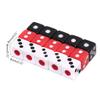 100Pcs Acrylic Dice 6 Sided Faces 8mm Digital Number Cubes Square Corner Educational Board Game Props Set Bone view 4