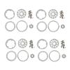 4pcs 1.9inch Aluminum Alloy RC Wheel Hub for 1:10 RC Crawler, Upgraded Solid Hub with Precision Fit for Axial SCX10 SCX10 II 90046 D90 (Silver White Type A) view 1