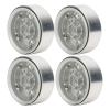 4pcs 1.9inch Aluminum Alloy RC Wheel Hub for 1:10 RC Crawler, Upgraded Solid Hub with Precision Fit for Axial SCX10 SCX10 II 90046 D90 (Silver White Type A) view 4