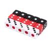 100Pcs / lot 6 Sided Board Games Printing Engraving Educational Toys Digital Number Acrylic Dice for Party Family Metal Dice Set Blue view 4