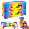 2-Pack Butter Squishy Stress Toy,2026 New Soft Novelty Toy,Realistic Butter Stick Fidget, Slow Rising Soft Squeeze Toy for Adults Stress Relief & Anxiety Relief (2PCS Butter Dazzling Colors) view 1