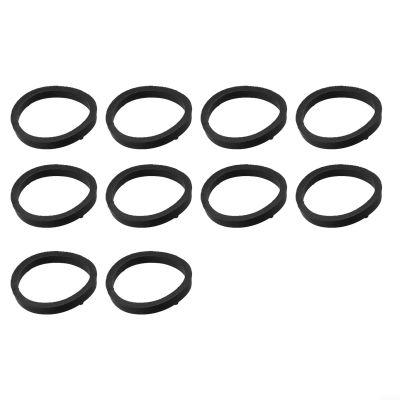 Shophubio Spinlock Collar Washers, Rubber O-Rings for Dumbbell Nut, 25mm Black Replacement Gaskets, Vertical and Flat Options for Barbell Locks(10PCS Flat)