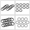 Shophubio Spinlock Collar Washers, Rubber O-Rings for Dumbbell Nut, 25mm Black Replacement Gaskets, Vertical and Flat Options for Barbell Locks(10PCS Flat) view 3