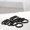 Shophubio Spinlock Collar Washers, Rubber O-Rings for Dumbbell Nut, 25mm Black Replacement Gaskets, Vertical and Flat Options for Barbell Locks(10PCS Flat) view 4