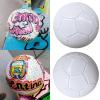 Decours Unpainted Football White Craft Painting Drawing Soccer Coloring Unpainted Model Painting Coloring Drawing view 2