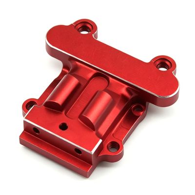Aluminum Front Gearbox Cover for ARRMA 1/16 Mini Kraton, RC Car Upgrade Parts, Black (Red Front Gearbox Covers)
