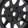 4Pcs Metal 1.9 Inch Wheel Rims for 1:10 RC Crawler, Durable Iron RC Car Wheel Hubs with 10 - Spoke Design, Compatible with Axial SCX10 90046 D90 HSP (Black) view 2