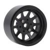 4Pcs Metal 1.9 Inch Wheel Rims for 1:10 RC Crawler, Durable Iron RC Car Wheel Hubs with 10 - Spoke Design, Compatible with Axial SCX10 90046 D90 HSP (Black) view 3