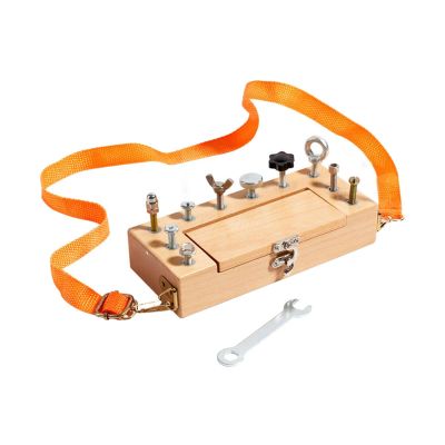 EHJRE Kids Nut Tool Box Toy Set Sturdy Early Education Tool Screwdriver Board Set