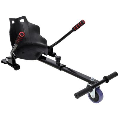 Hoverboard Seat Attachment Go-Kart, Black