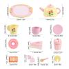 Kids Tea Party, Wooden Playset, 3.15 Inches Strong Gear with Imaginative Build, Supplies Adults Professionals, Compact Accessory for Home, Ideal Accessories for Holidays, New Years, and Thanksgiving view 2