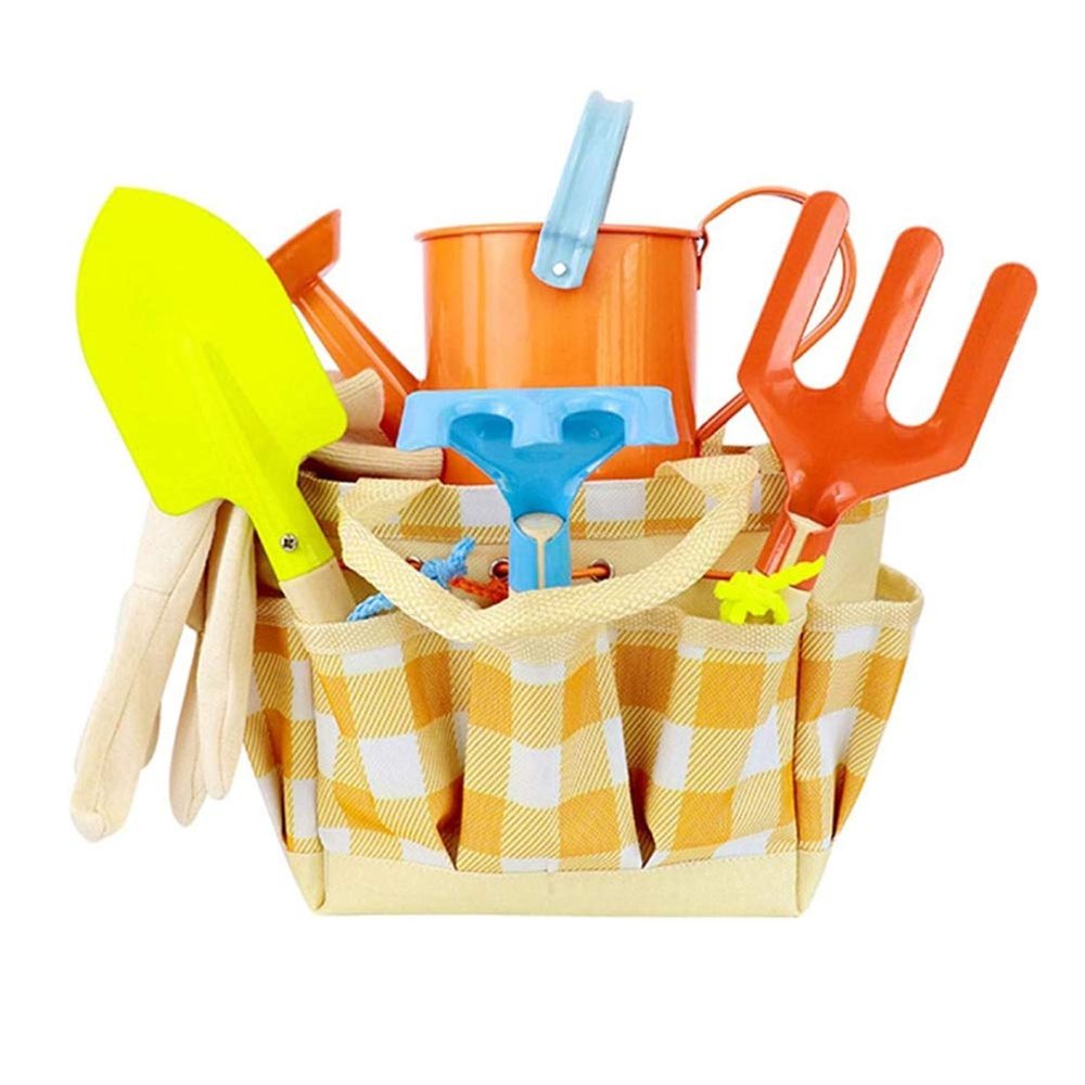 RASTKY Childrens Garden Play Tools Set with Carrying Bag for Outdoor Fun and Education Ideal for Kids Over 3 Years Old (23 * 12 * 17cm)