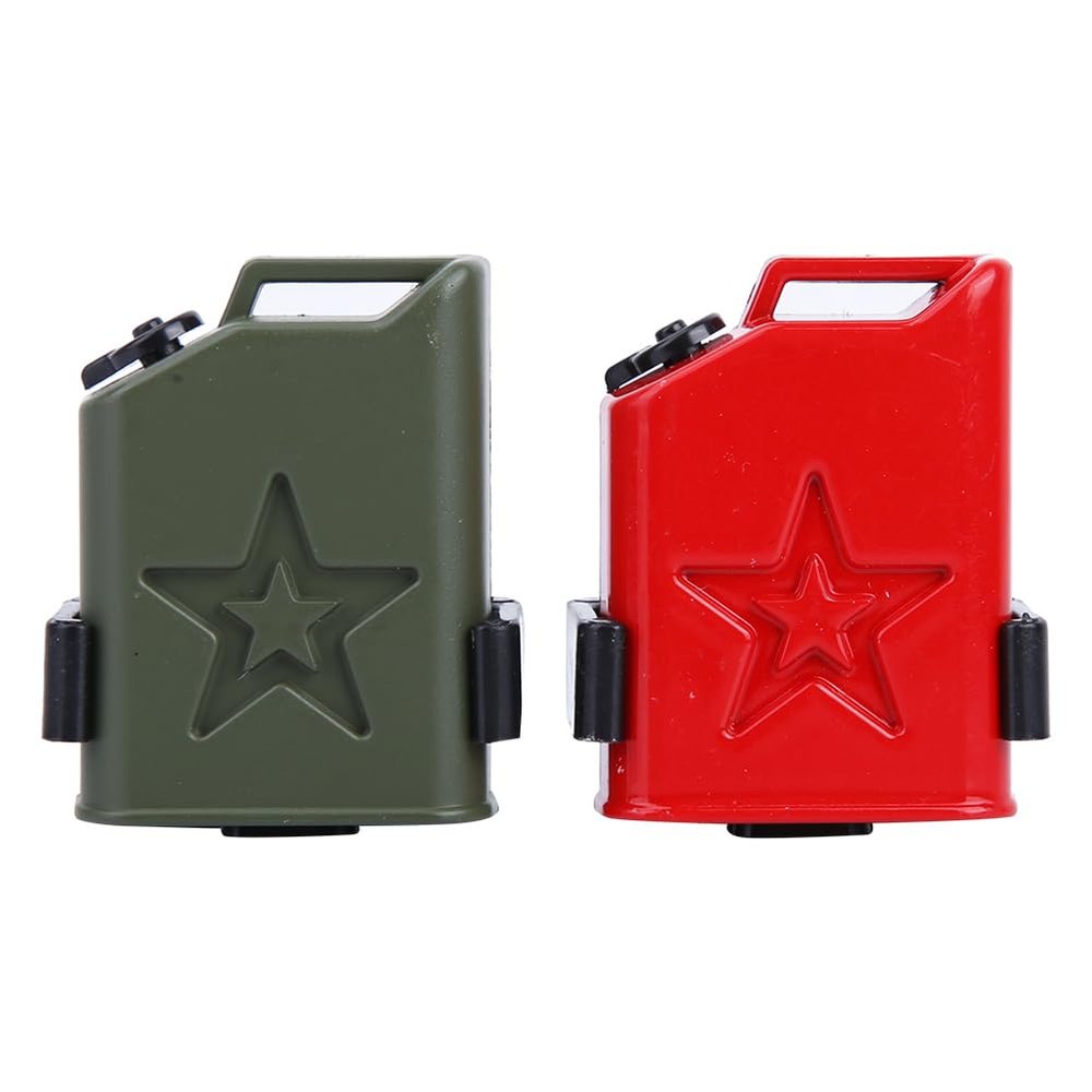 RC Car Fuel Tank Red Green Decor Simulated Accessory for 1/10 Climbing Car Model