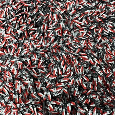 5mm/10mm Fake Bloody Knife Polymer Clay Sprinkles, Halloween Theme Faux Sprinkle Mix for Crafts, Slime, Resin, Tumbler Shakers, Spooky DIY (50g bag, 10mm)