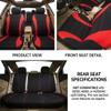 Car Seat Covers Full Set for Opel Tigra/Tigra Sports/Tigra TwinTop/Speedster/Sintra/Omega A Caravan, 5 Seats Non-Slip Durable Wear-Resistant Seat Protector, Front Rear Split Universal for Cars view 2