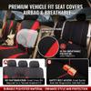 Car Seat Covers Full Set for Opel Tigra/Tigra Sports/Tigra TwinTop/Speedster/Sintra/Omega A Caravan, 5 Seats Non-Slip Durable Wear-Resistant Seat Protector, Front Rear Split Universal for Cars view 4