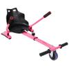 Hoverboard Seat Attachment Go-Kart, Fits 6.5" 8" 10" Hoverboards, Sturdy Adjustable Off-Road Frame, Hover Cart for Family Fun, Not Include Hoverboard (Pink) view 1