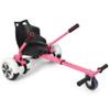 Hoverboard Seat Attachment Go-Kart, Fits 6.5" 8" 10" Hoverboards, Sturdy Adjustable Off-Road Frame, Hover Cart for Family Fun, Not Include Hoverboard (Pink) view 2