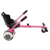 Hoverboard Seat Attachment Go-Kart, Fits 6.5" 8" 10" Hoverboards, Sturdy Adjustable Off-Road Frame, Hover Cart for Family Fun, Not Include Hoverboard (Pink) view 3