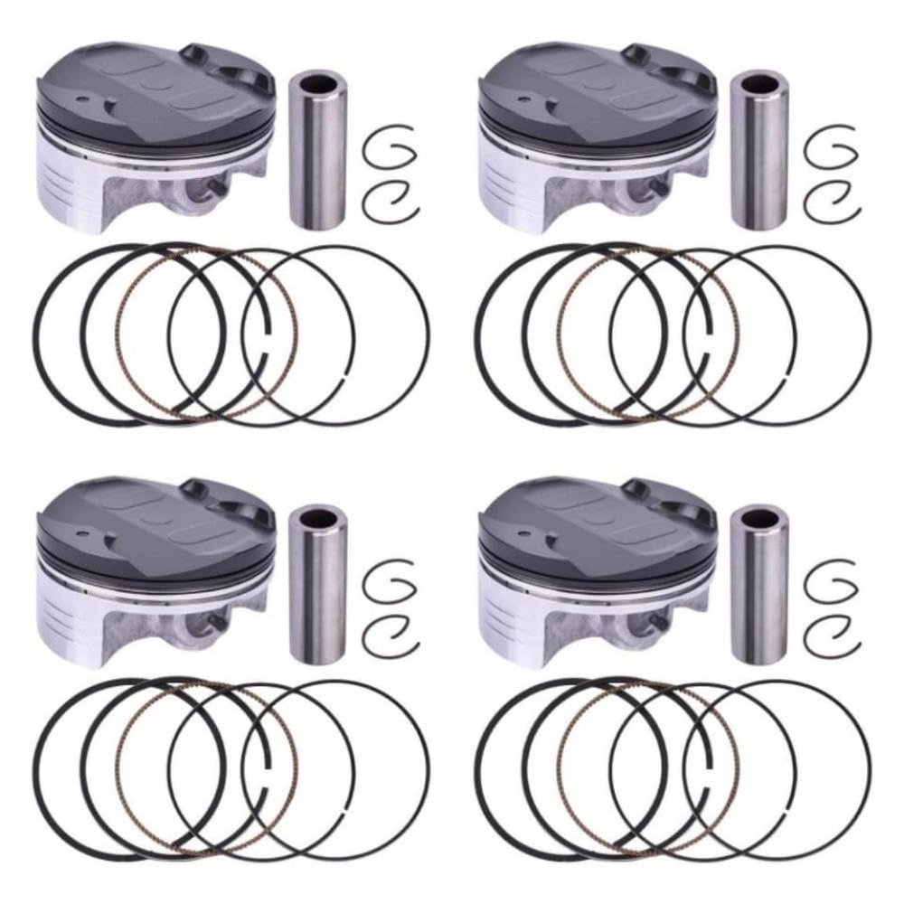 Motorcycle Piston Rings Kit Compatible with CBR1000RR 2008 2009 2010 2011 2012 2013 2014 2015 2016 (0.75 Piston Ring kit)