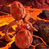 3D Printing Cute Cute Lava Dragon + Egg Model Plastic Ornament Desktop Decoration Sculpture Ornaments Festival Gifts view 3