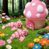 3D Printing Cute Nerd Mushroom House + Mushroom Dragon Model Plastic Ornaments Table Top Decoration Sculpture Ornaments Festival Gifts view 4