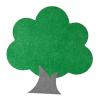 Felt Tree Mat Toys for Toddlers 23.6x23.6in, Lightweight Pretend Play Fruits Vegetables Learning for Preschool Kids view 1