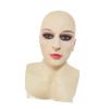 Bald Beauty Cosplay Latex Horror Mask for Halloween Party Night Club Dressing Up, Realistic Full Head Mask 28cm (11.02 inch) view 3