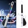 Drfeify Kids Guitar Toy, Stringless Smart Electric Guitar, Rechargeable Musical Instrument for Children with LED Lights (White) view 3