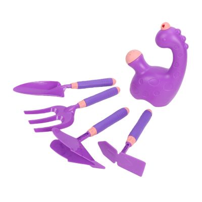 Alomejor Gardening Sand Digging Toys, ABS Violet Material, Adjustable Apron Non Slip Gloves for Kids Outdoor Fun