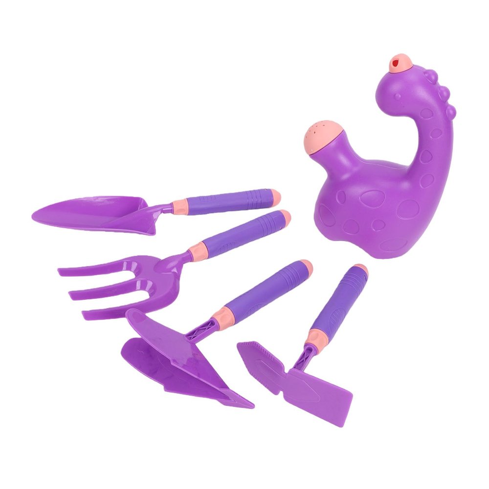 Alomejor Gardening Sand Digging Toys, ABS Violet Material, Adjustable Apron Non Slip Gloves for Kids Outdoor Fun