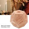 Alomejor Food Decision Dice, Beech Wood 12 Sided Dinner Choosing Dice for Family and Friends Gatherings view 4