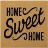Home Sweet Home Doormat, Natural Tan and Black,18x30 Inch, Non-Slip Backing, Traditional Welcome Mat for Entryway view 1