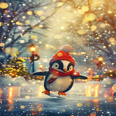 1000 Pieces Wooden Puzzle Strange Penguin Christmas Art Challenge Home Decor Birthday Party Puzzle for Men Women Elders Seniors 29.5x19.7 Inch