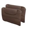 2 Pack Leather Kick Mats Back Seat Protectors for Skoda Enyaq 2020-2026, Waterproof Seat Back Cover Easy Clean Auto Interior Protection Accessories,Brown view 1