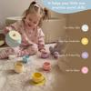 Mitico Silicone Tea Set for Toddlers 12M+, Montessori Pretend Play Tea Party Set view 2