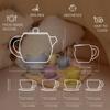 Mitico Silicone Tea Set for Toddlers 12M+, Montessori Pretend Play Tea Party Set view 3