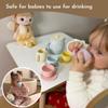 Mitico Silicone Tea Set for Toddlers 12M+, Montessori Pretend Play Tea Party Set view 4