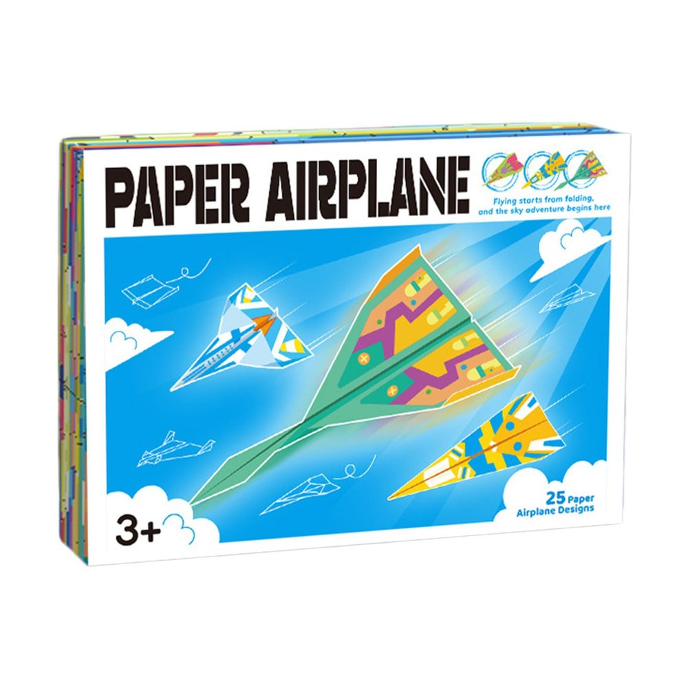 Tkidplw Paper Airplane Kit, Colorful 3D Sheets, for Activities, Gifts for Creative Handcraft Activity with Safe Materials