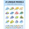 Tkidplw Paper Airplane Kit, Colorful 3D Sheets, for Activities, Gifts for Creative Handcraft Activity with Safe Materials view 4
