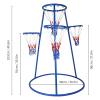 Basketball Hoop for Kids 4-Hoop - Multi-Level Toddler Basketball Hoop Indoor Basket Ball Hoops for Kids 3-5 Stable & Sturdy Stand with Non-Slip Floor Easy Assemble Circular view 2