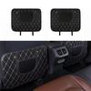 2 Pack Leather Kick Mats Back Seat Protectors for Citron C4 SpaceTourer 2006-2022, Waterproof Seat Back Cover Easy Clean Auto Interior Protection Accessories,Black-Beige view 2
