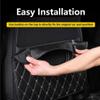 2 Pack Leather Kick Mats Back Seat Protectors for Citron C4 SpaceTourer 2006-2022, Waterproof Seat Back Cover Easy Clean Auto Interior Protection Accessories,Black-Beige view 4