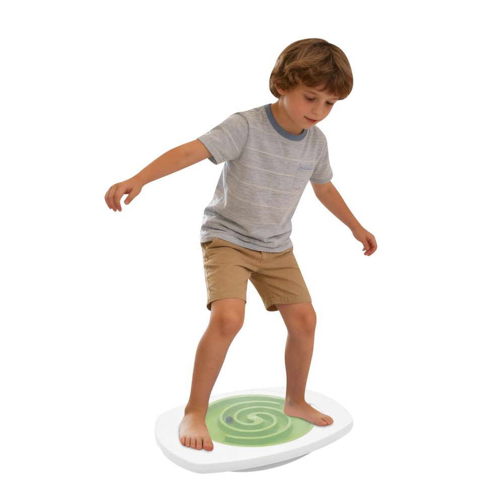 Maze Balance Board for Kids, 2-in-1 Balance Board with 3 Replacement Labyrinth, Sensory Training Balance Toy with Grippy Texture, for Home, Nurseries, Day-Care Centres