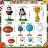 14PCS Football Cake Topper, Football Cake Decorations for Birthday Party view 2