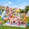 Bemonew Kids Play Sink, Toddler Sink with Running Water, Water Table for 1 Year Old - Electric Circulation Toy with Adjustable Legs, Multi-Play Games for Toddlers 1-3, Style- view 4
