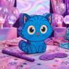 Sosation Cat Piata 16 Inch Blue Cat Shaped Piata with Blindfold Bat for Purple Birthday Kpop Party Decoration Friendship Fans Favor Decoration Wedding view 2