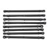 BTSEURY 8pcs RC Link Rod, Aluminum Alloy Linkage Rod End Kit for SCX10 313mm 1/10 Wheelbase Chassis, with High Precision and Durable Design (Black) view 2